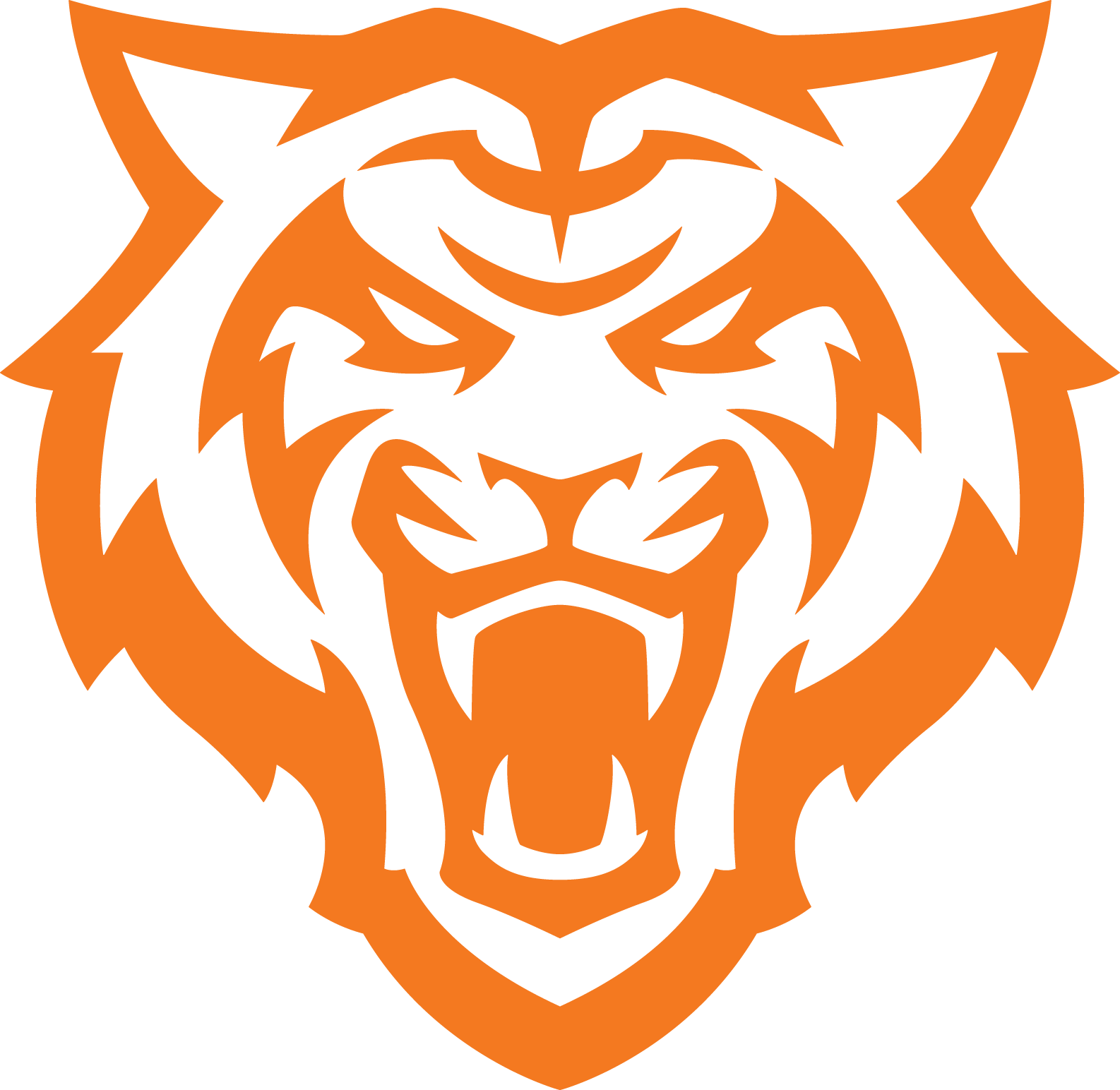 1-color Primary Bengal Logo - Idaho State Bengals Logo Clipart (1586x1544), Png Download
