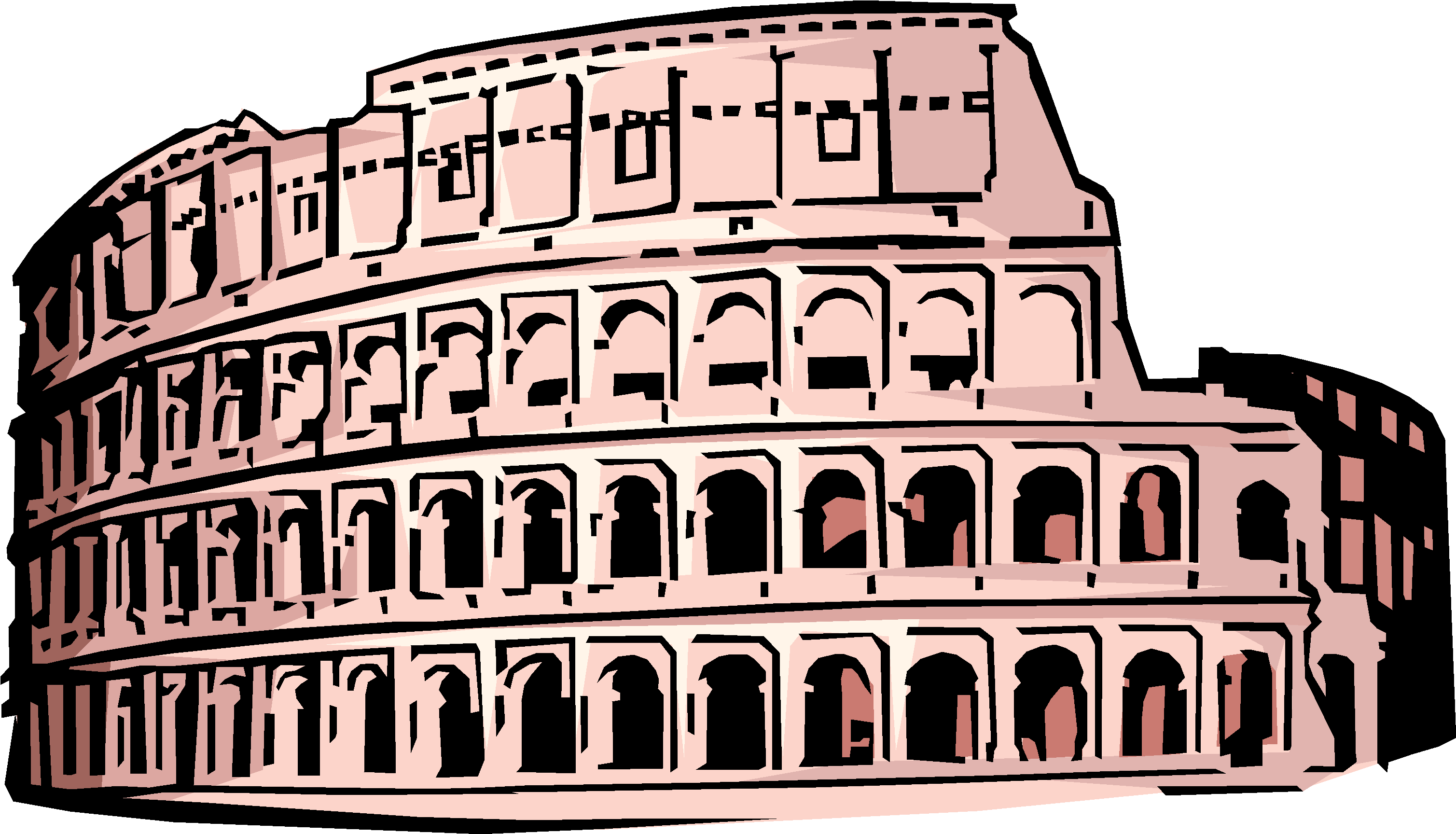 Colosseum Clip Art - Png Download (3163x1841), Png Download