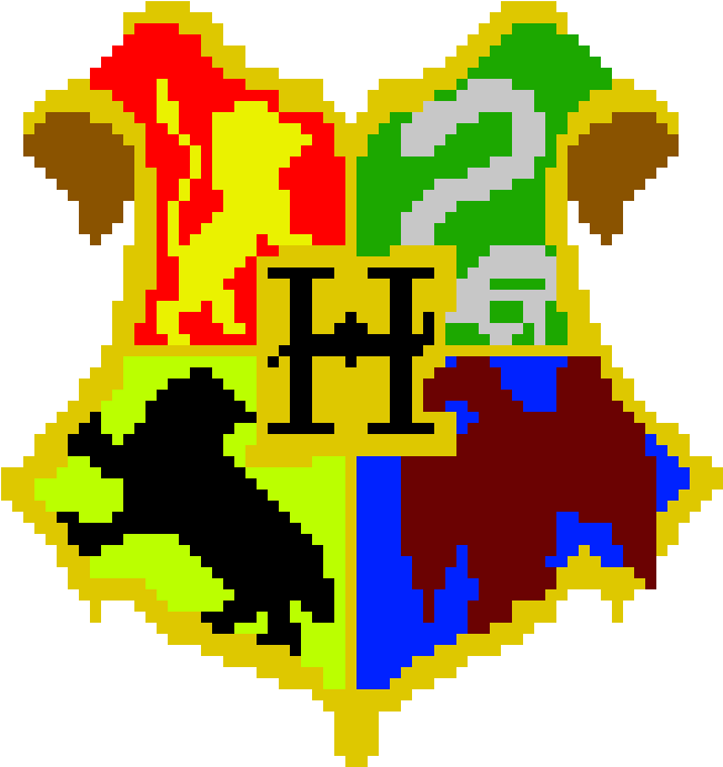 Transparent Hogwarts Clipart - Pixel Art Harry Potter - Png Download (651x691), Png Download