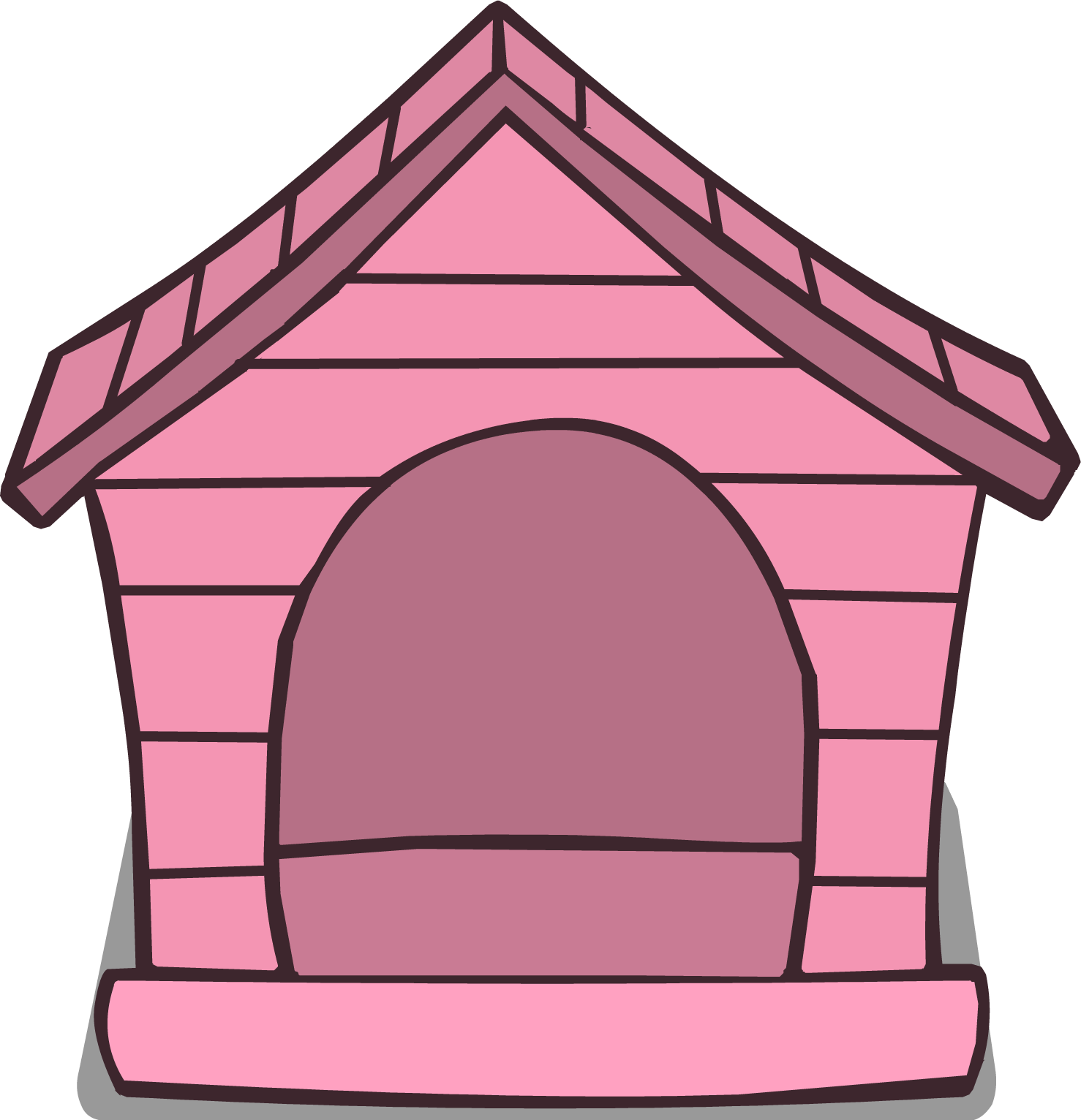 The Dog Is Next To The House Clipart Jpg Stock Pink - Pet House Clipart - Png Download (1478x1532), Png Download