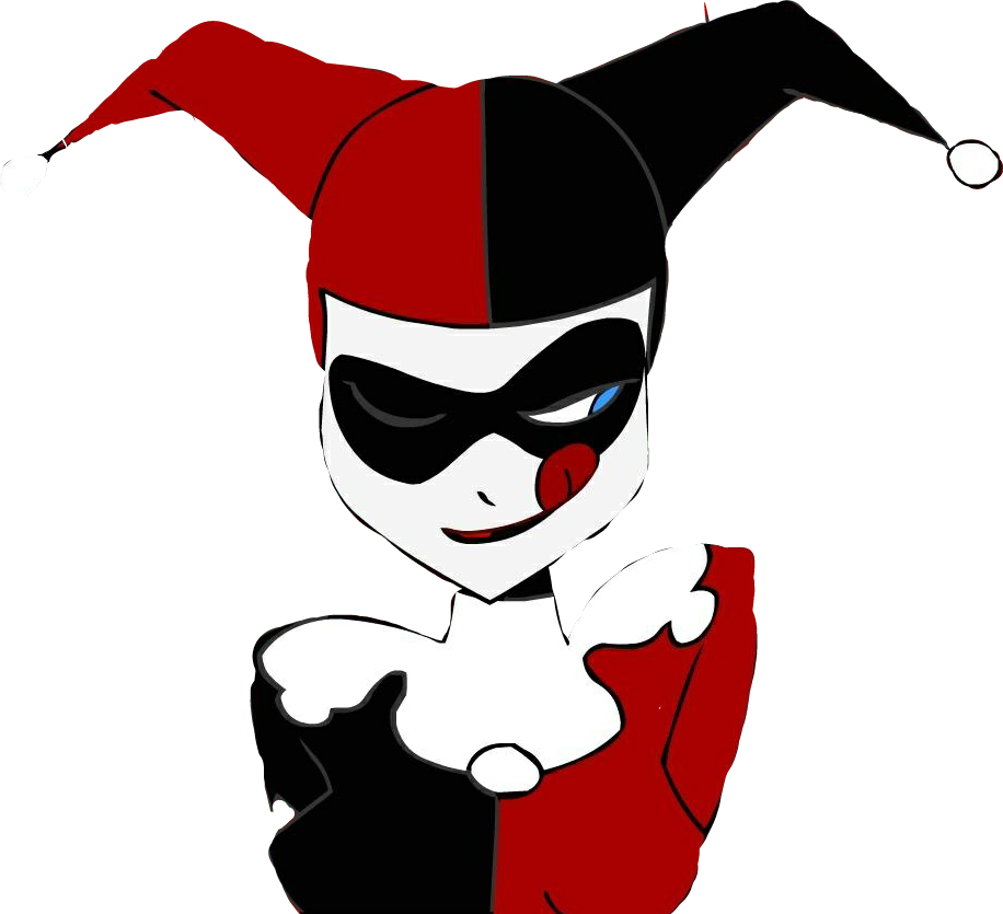 #harleyquinn - Cartoon Harley Quinn Profile Clipart (916x835), Png Download