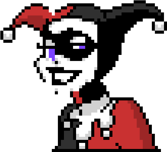 Minecraft Pixel Art Harley Quinn Clipart (970x550), Png Download