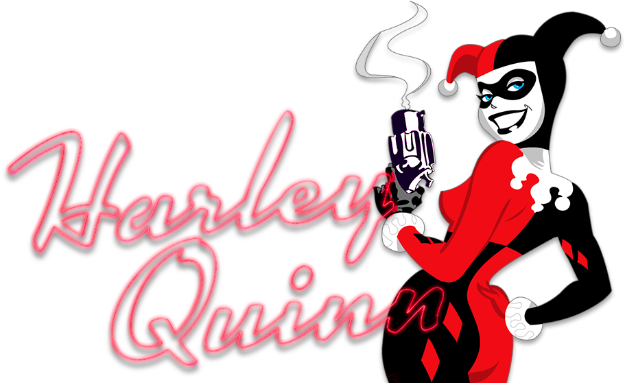 Classic Harley Quinn Cartoon Clipart (1000x562), Png Download