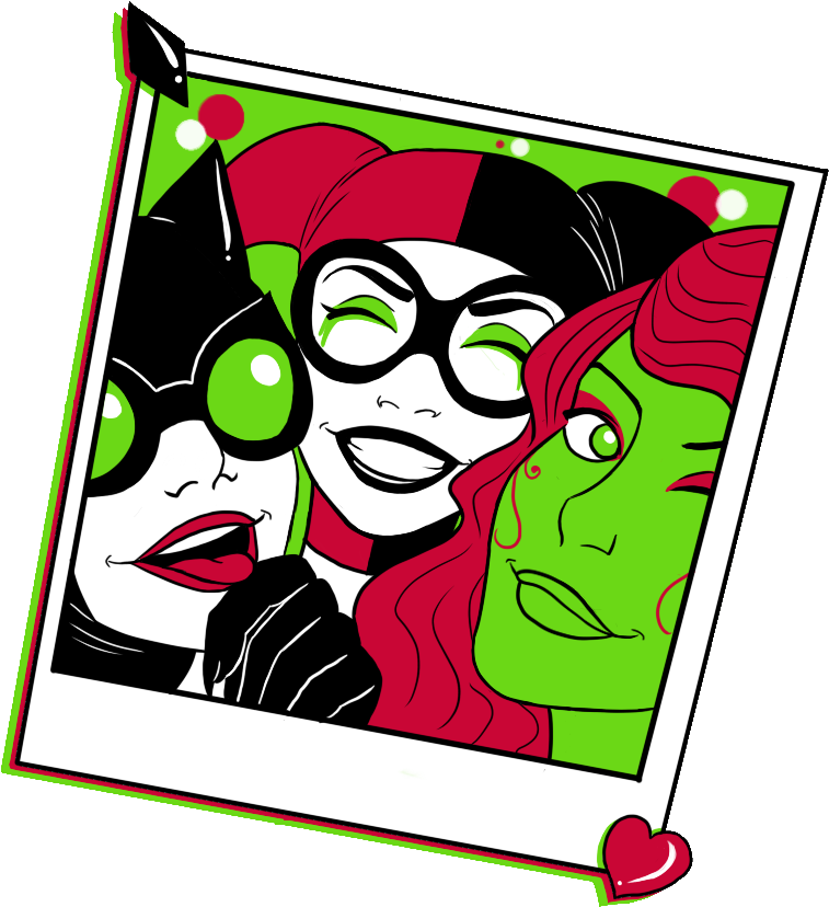 Harleen Quinzel, Harley Quinn, And Poison Ivy Image - Harley Quinn Clipart (850x850), Png Download