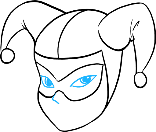 How To Draw Harley Quinn - Art Drawing Harley Quinn Clipart (680x678), Png Download