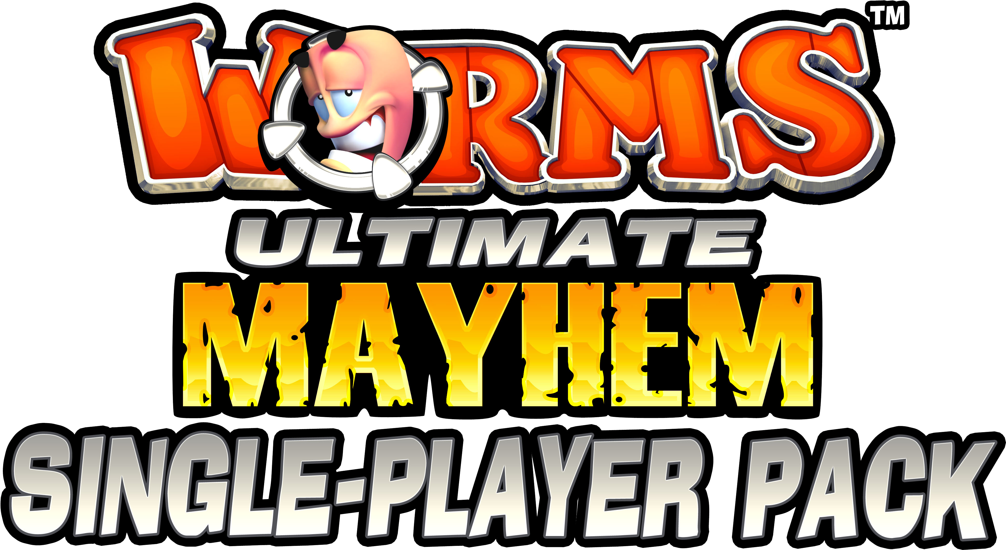 Worms Ultimate Mayhem Logo Png Clipart (3960x2224), Png Download