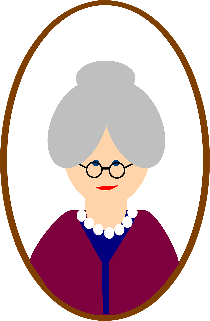 Old-304605 1280 - Grandma Clip Art - Png Download (838x1280), Png Download