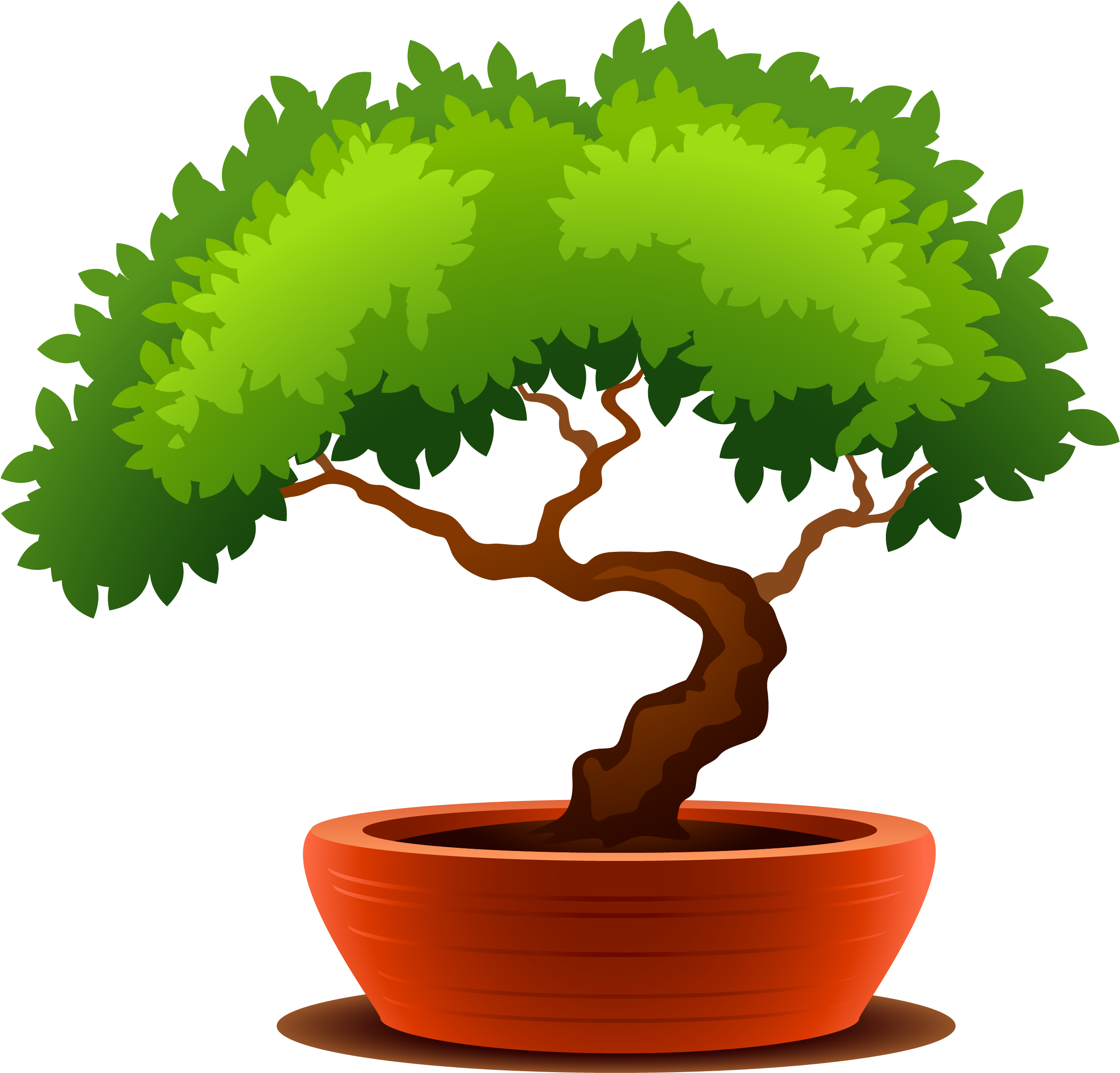 Bonsai Clipart Transparent - Bonsai Clipart - Png Download (2619x2522), Png Download