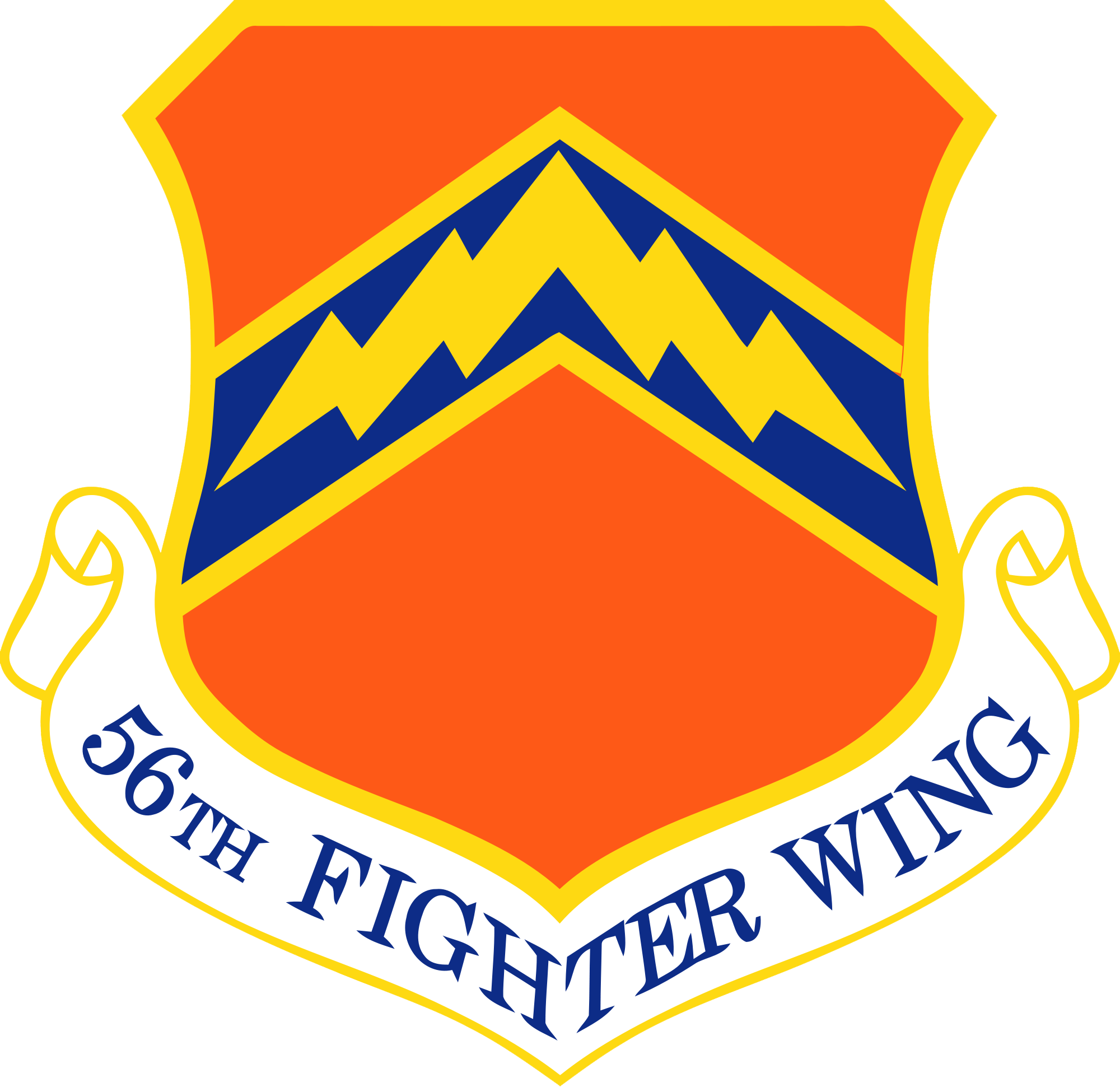 56th Fighter Wing - 115th Fighter Wing Logo Clipart (2000x1941), Png Download