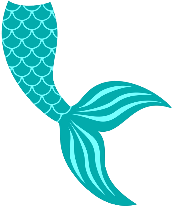 Clipart Transparent Background Mermaid Tail Png - Transparent Mermaid Tail Clipart (590x708), Png Download