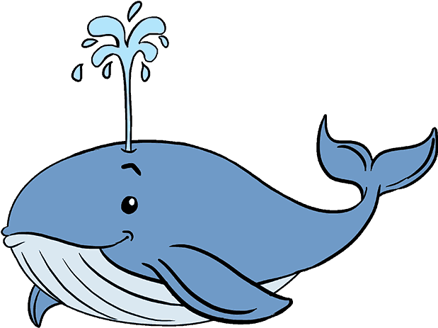 How To Draw Whale - Easy Blue Whale Drawing Clipart (678x600), Png Download
