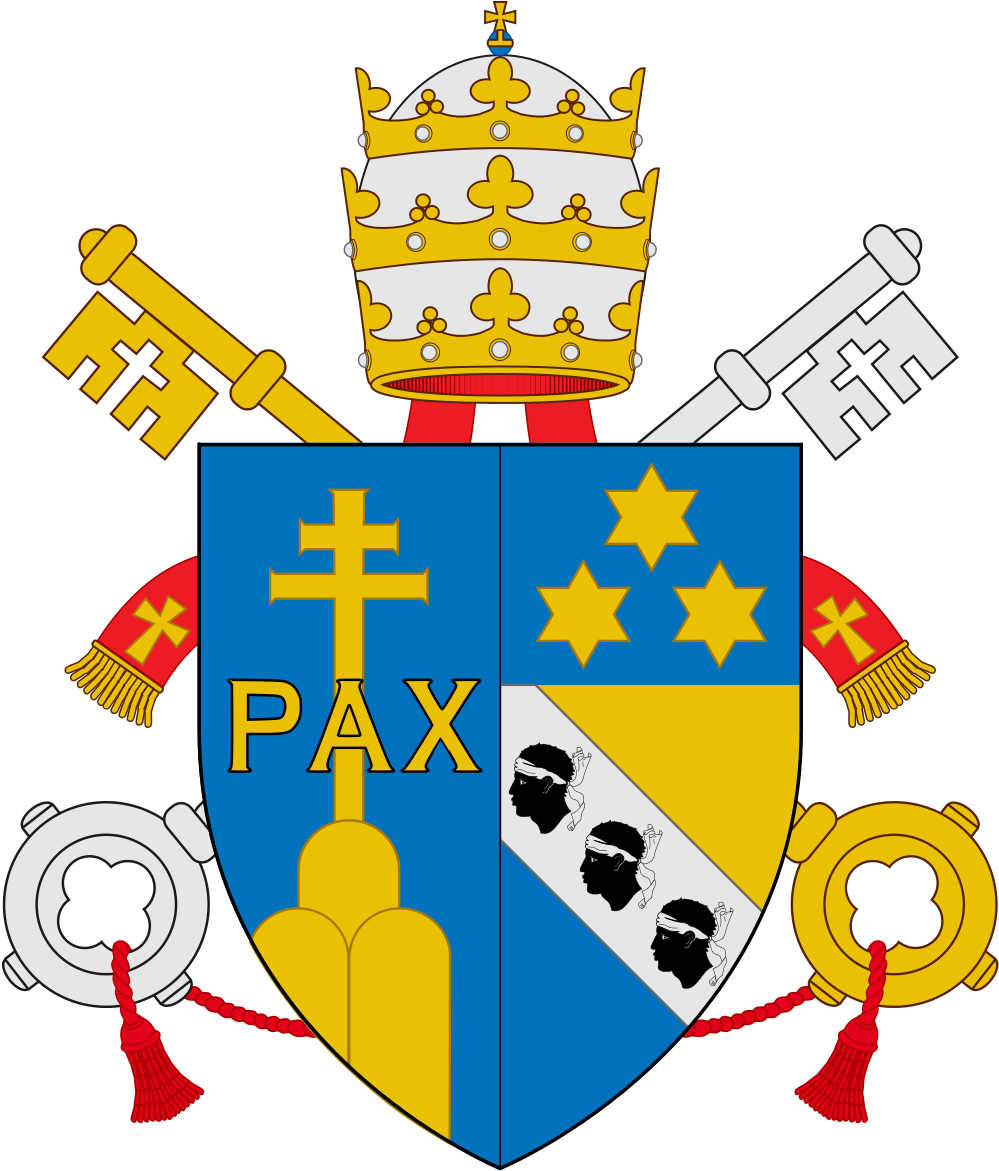 Coat Of Arms Pope Pius Xiii Clipart (1006x1179), Png Download