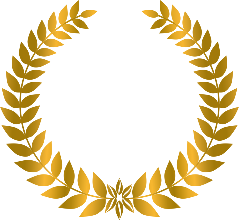 Plant,leaf,vascular Plant - Gold Laurel Wreath Png Clipart (815x749), Png Download