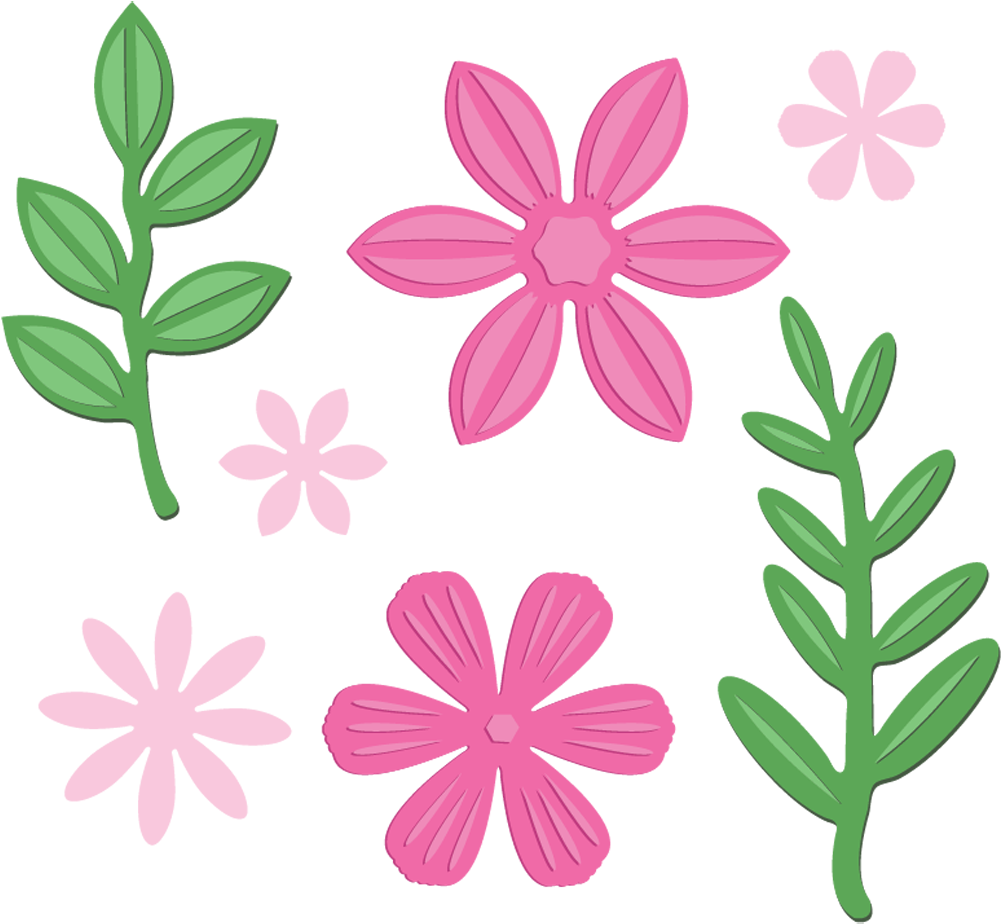 Natures Garden Fairy Garden Metal Die Pretty Sisters Different Flowers Same Garden Clipart Full Size Clipart 5333074 Pinclipart
