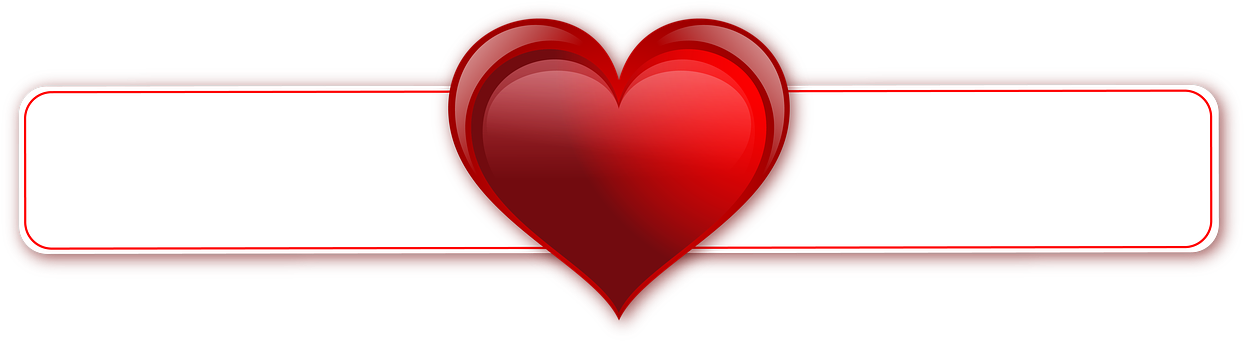 Heart Banner Png Clipart , Png Download - Heart Transparent Png (1244x341), Png Download