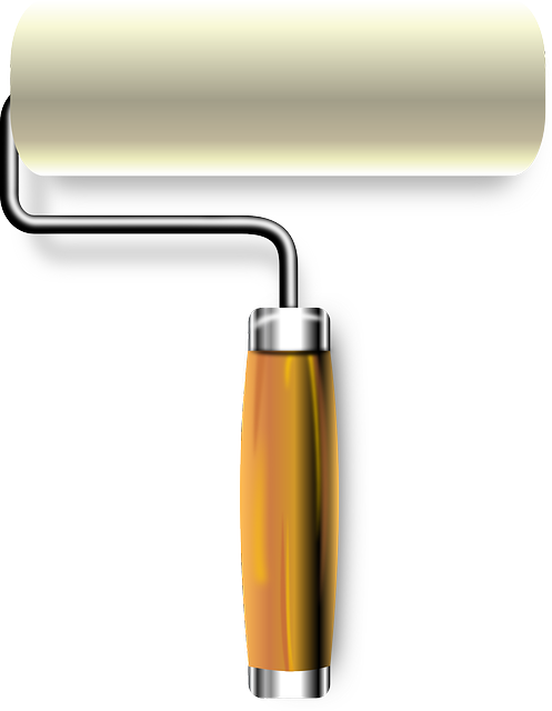 Paint Roller Clipart Png Transparent Png (497x640), Png Download