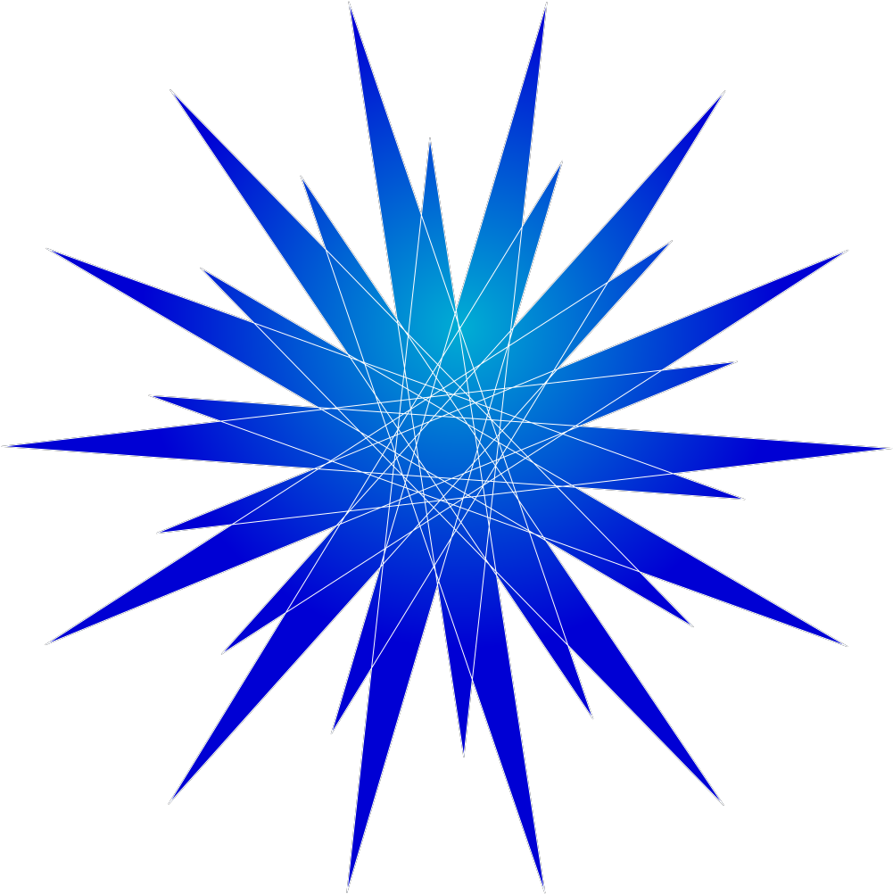 Blue Star Burst Svg Clip Arts - Blue Star Clip Art - Png Download (1024x1024), Png Download