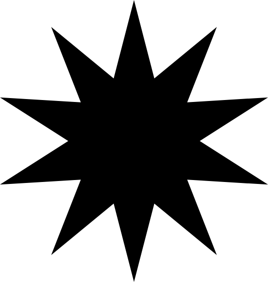 Gold Star 10 Points Clipart (550x578), Png Download