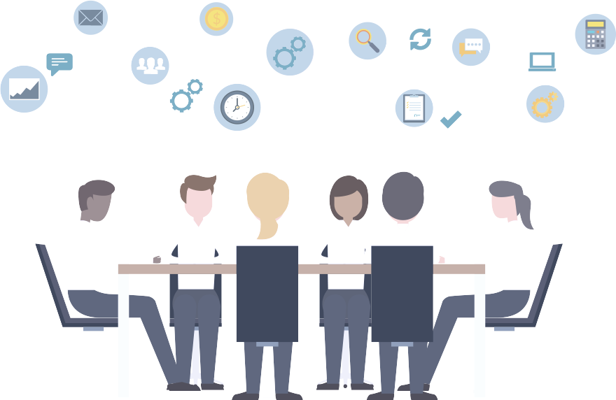 Reuniones De Trabajo Png Clipart (880x572), Png Download