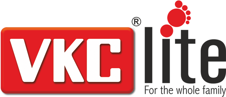 Vector Footprints Chappal - Vkc Footwear Clipart (876x366), Png Download