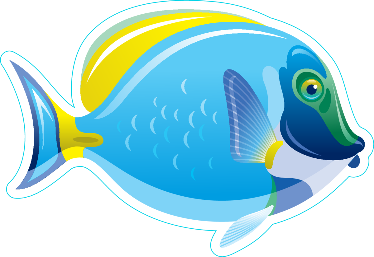 Transparent Sting Ray Clipart - Dessin Poisson De Mer - Png Download (1200x826), Png Download