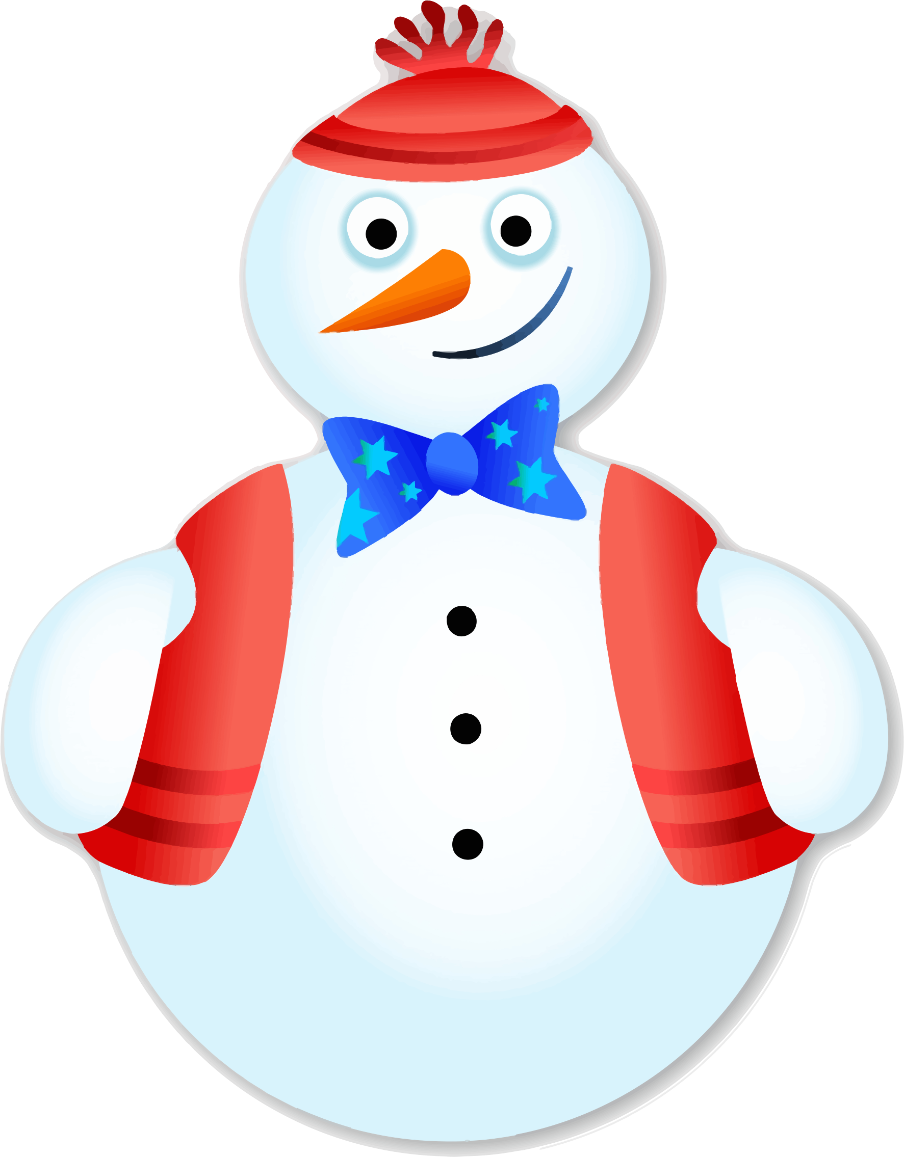 Upbeat Snow Man Clipart - ฤดู หนาว รูปภาพ การ์ตูน - Png Download (627x800), Png Download