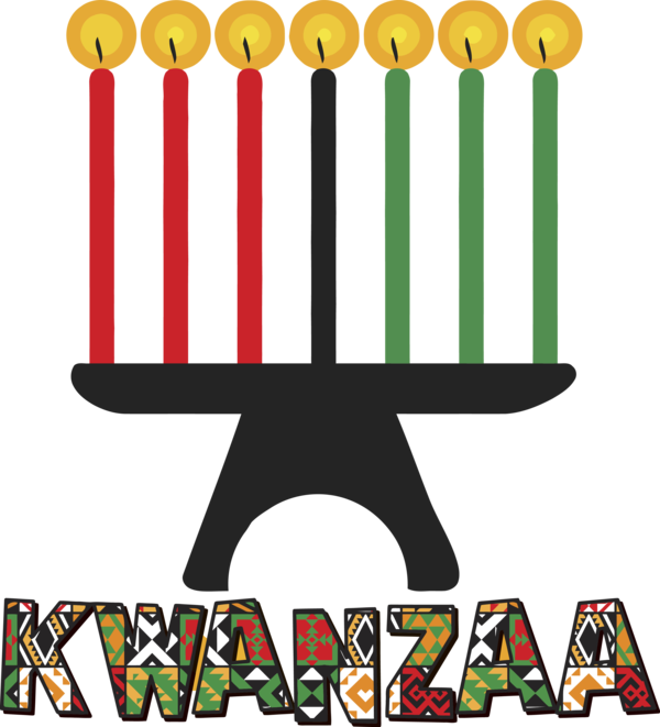 Transparent Kwanzaa Font For Happy Kwanzaa For Kwanzaa Clipart (600x661), Png Download