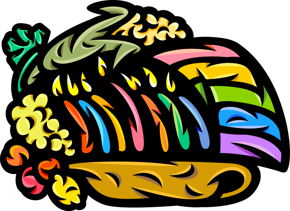 Vector Illustration Of Traditional African Kinara Candle - Portable Network Graphics Clipart (964x700), Png Download