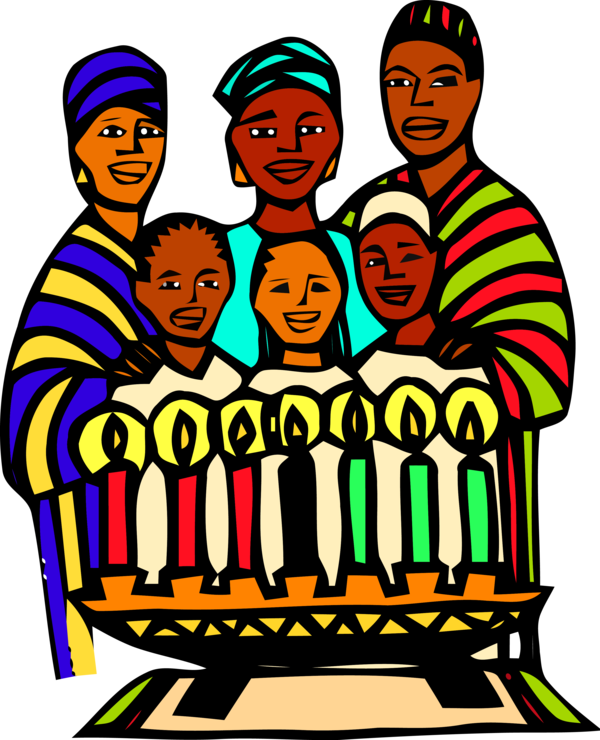 Transparent Kwanzaa People Social Group Cartoon For - Kwanzaa Clip Art - Png Download (600x740), Png Download