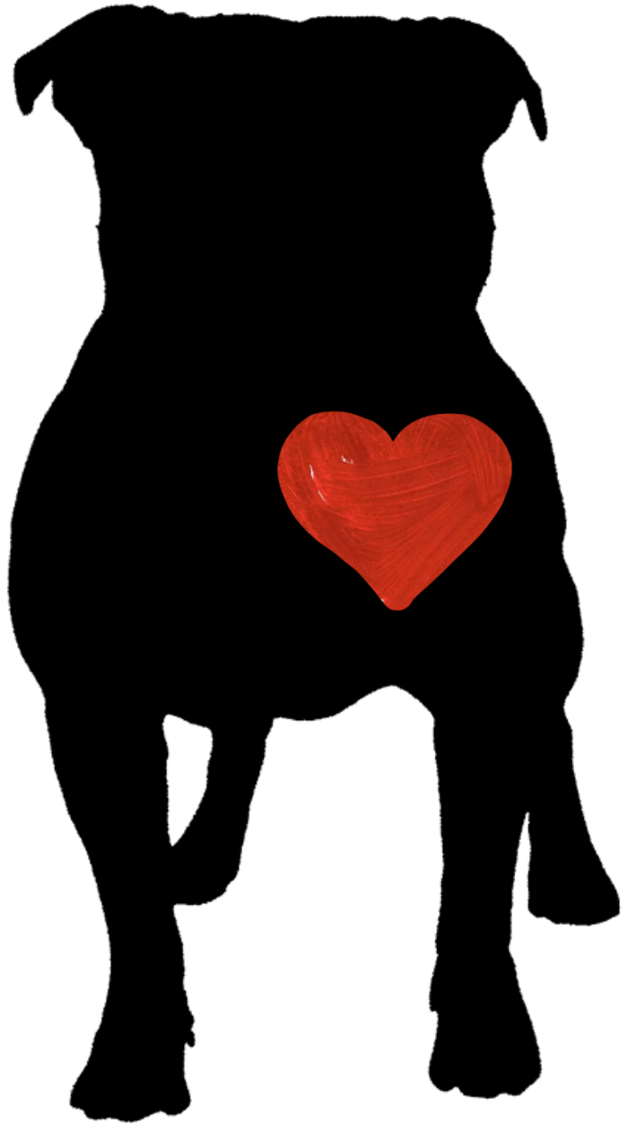 #pitbull #dog #loveit #black #heart #red #pet - Pitbull Clipart Transparent Background - Png Download (2289x2289), Png Download