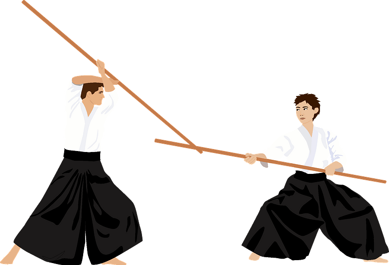 Martial Arts Clipart - Jōdō - Png Download (800x544), Png Download
