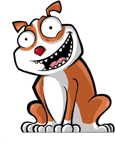 Pancho The Pitbull Messages Sticker-3 - Cartoon Clipart (618x618), Png Download