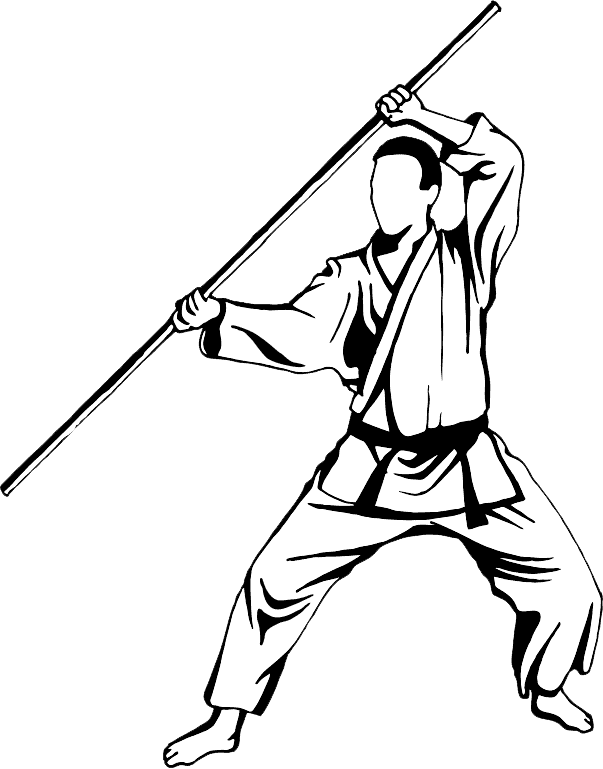 Kobudo Bo Clipart (603x769), Png Download