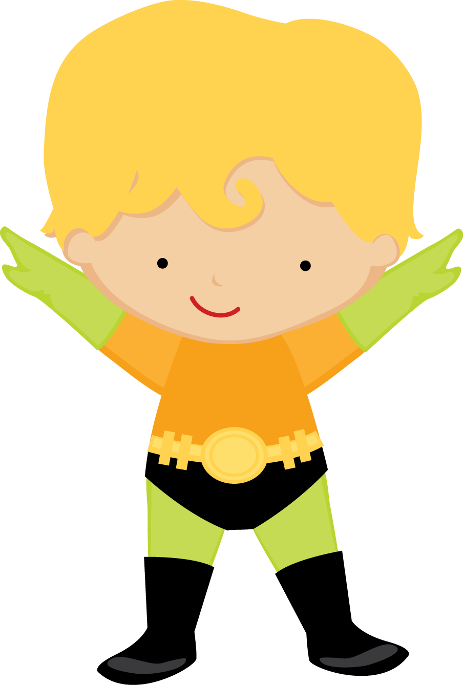 Cute Superhero Clipart (904x1338), Png Download