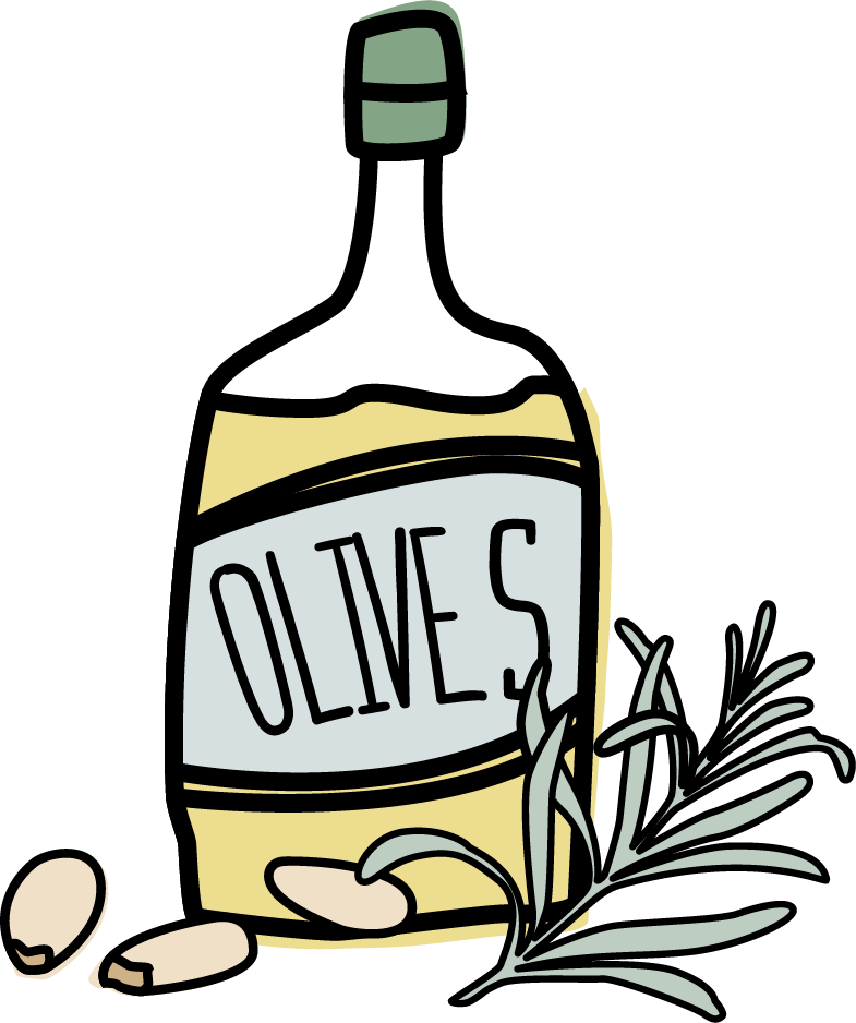 Olive Oil Clipart Confirmation - Clip Art Olive Oil - Png Download (785x938), Png Download
