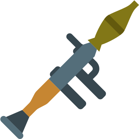 Colored Bazooka Vector Image - Clipart Rpg - Png Download (600x600), Png Download