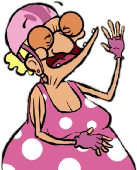 Mustang Mama In Bathing Costume - Cartoon Clipart (1136x640), Png Download