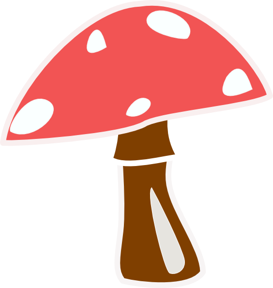 Transparent Background Mushroom Clipart - Png Download (564x595), Png Download
