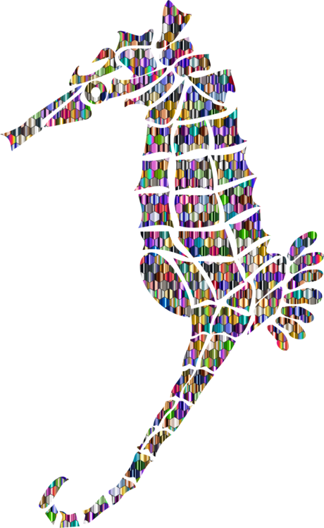 Seahorse Clipart Christmas - Clip Art - Png Download (460x750), Png Download