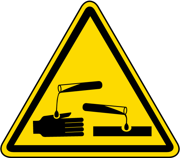 Caution Clipart Carefully - Symbol Electrical Safety Signs - Png Download (600x526), Png Download