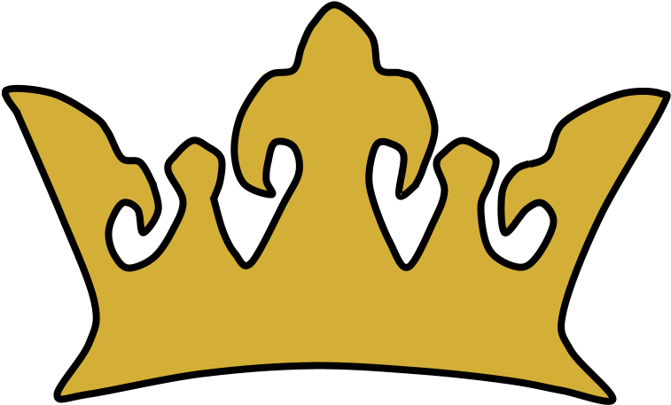 Crown, Gold - Happy New Year Crowns Clipart (816x1056), Png Download