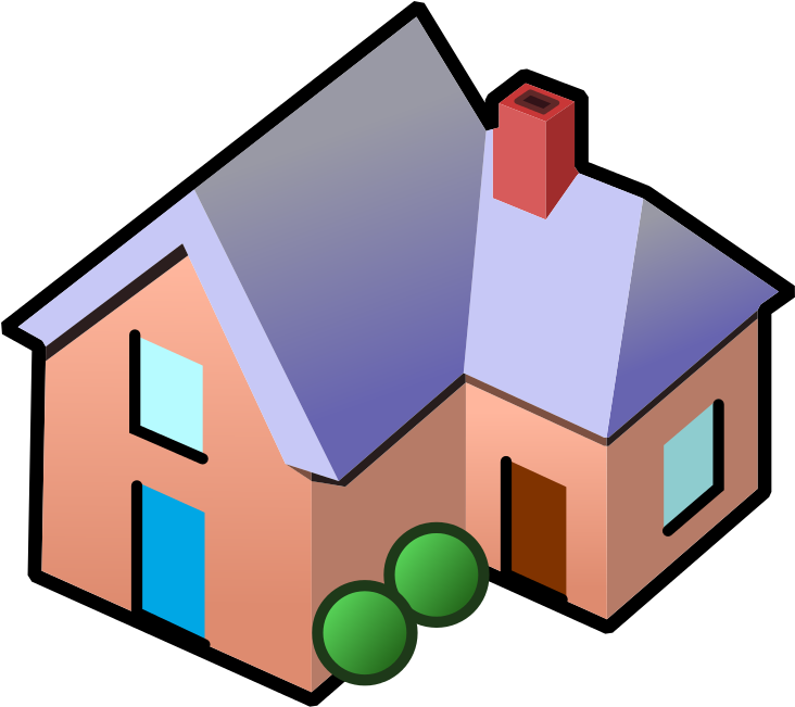 Small Svg House Icon - Wikipedia House Icon Clipart (768x768), Png Download