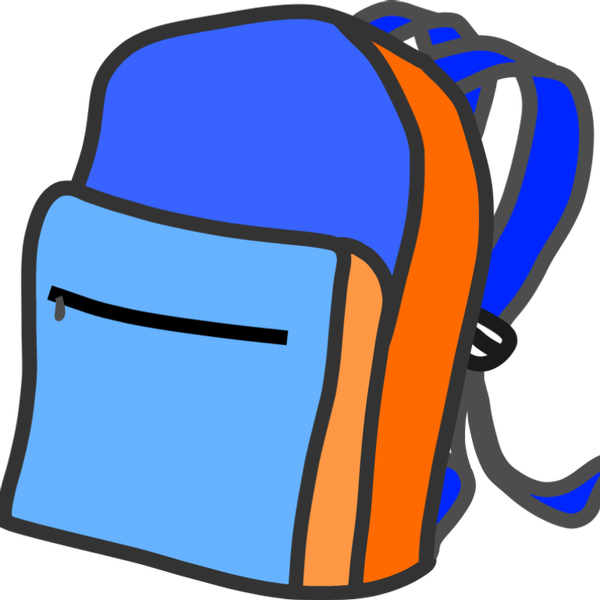 Backpack Clipart Giveaway - Transparent Background Backpack Clipart - Png Download (600x600), Png Download