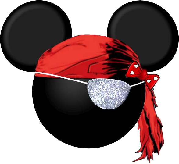 Minnie Mouse Pirate Clip Art - Png Download (587x538), Png Download