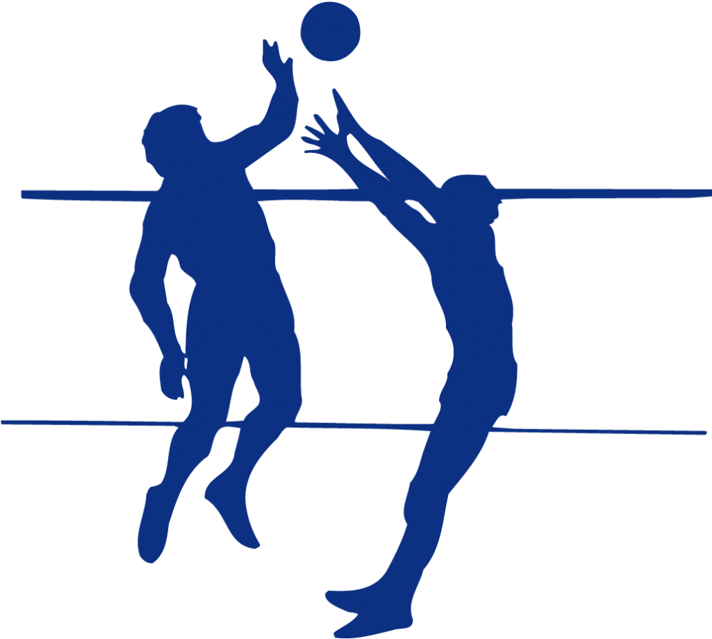 Girl Volleyball Player Silhouette Clip Art - Silhouette Transparent Volleyball Png (1024x926), Png Download