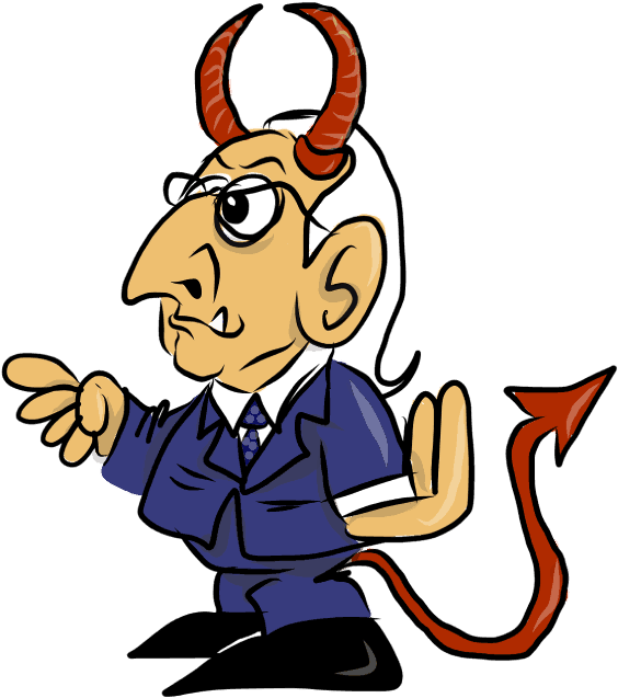 Devil Politican Clipart (600x643), Png Download