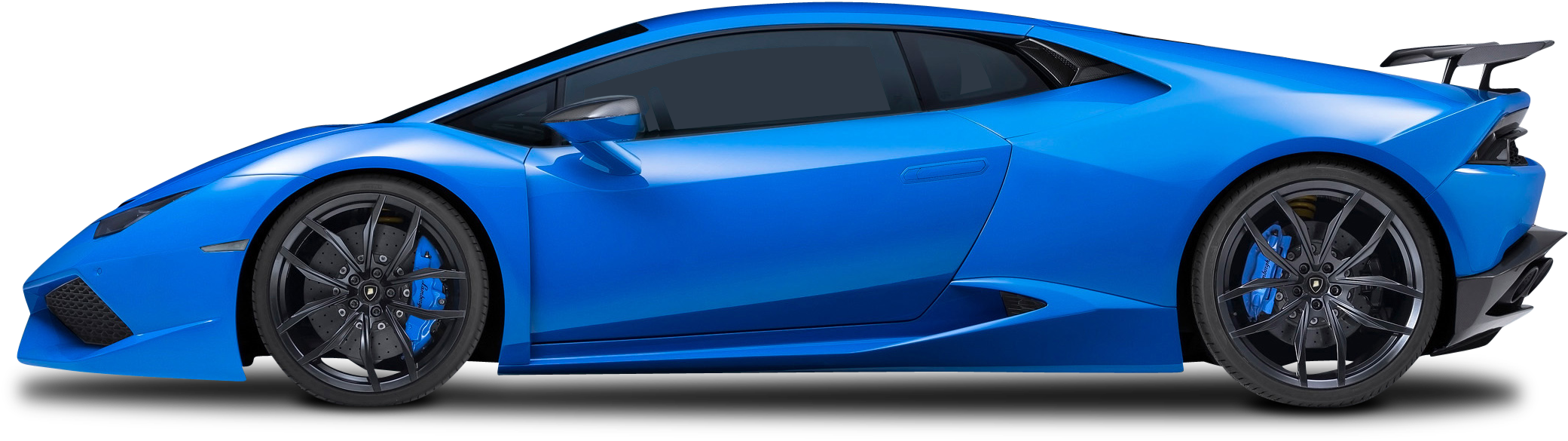 Download Transparent Black Lamborghini Png - Side View Car Png