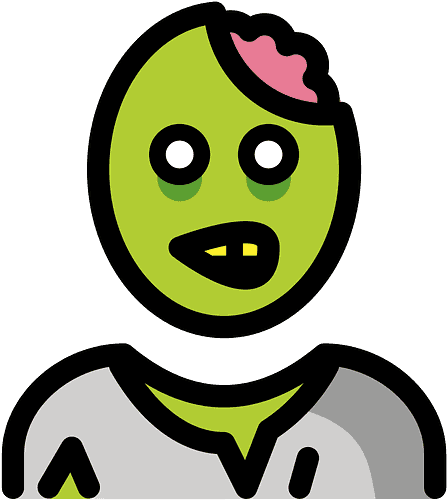 Zombie Emoji Clipart - Clip Art - Png Download (800x800), Png Download