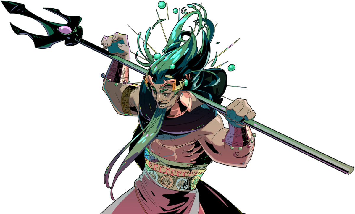 Poseidon - Hades Wiki - Hades The Game Poseidon Clipart (1200x724), Png Download