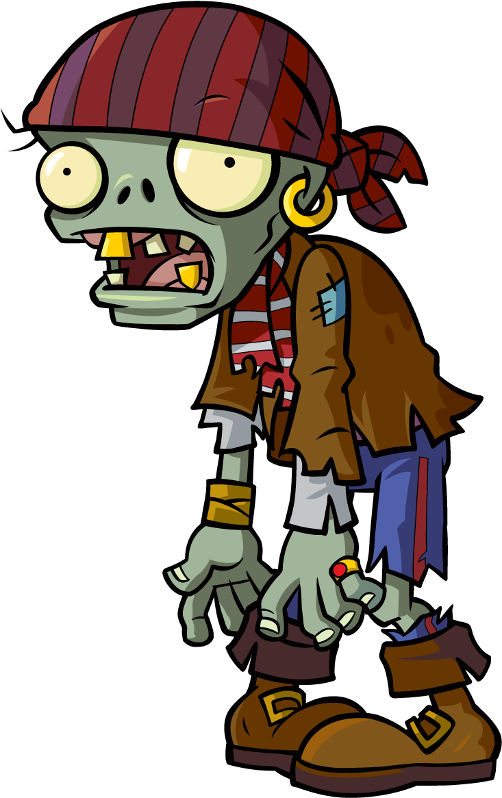 Zombie Clipart Cowboy Latest Vs Fun Pinterest Halloween - Pvz 2 Zombie Pirata - Png Download (931x1366), Png Download